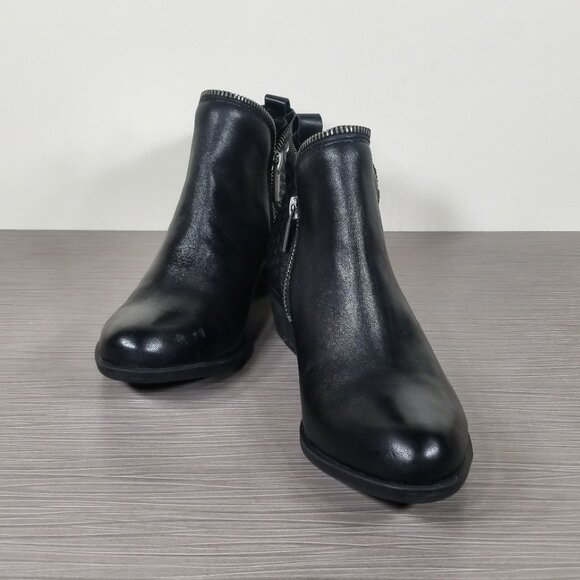 Lucky Brand Bartalino Bootie, Black Leather, Womens Size 6 M / 36 - Picture 4 of 13